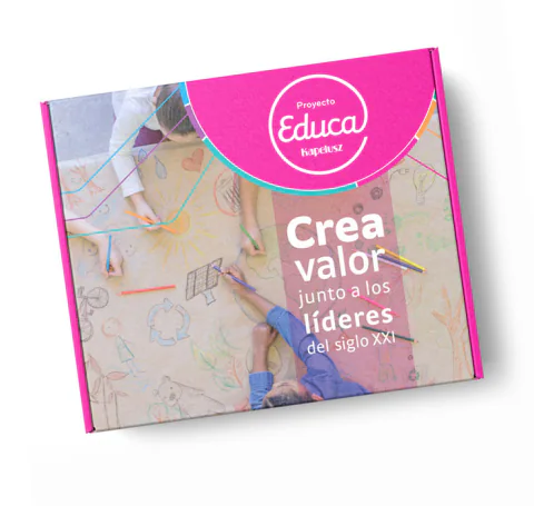Caja Proyecto Educa Kapelusz en cartón microcorrugado impreso